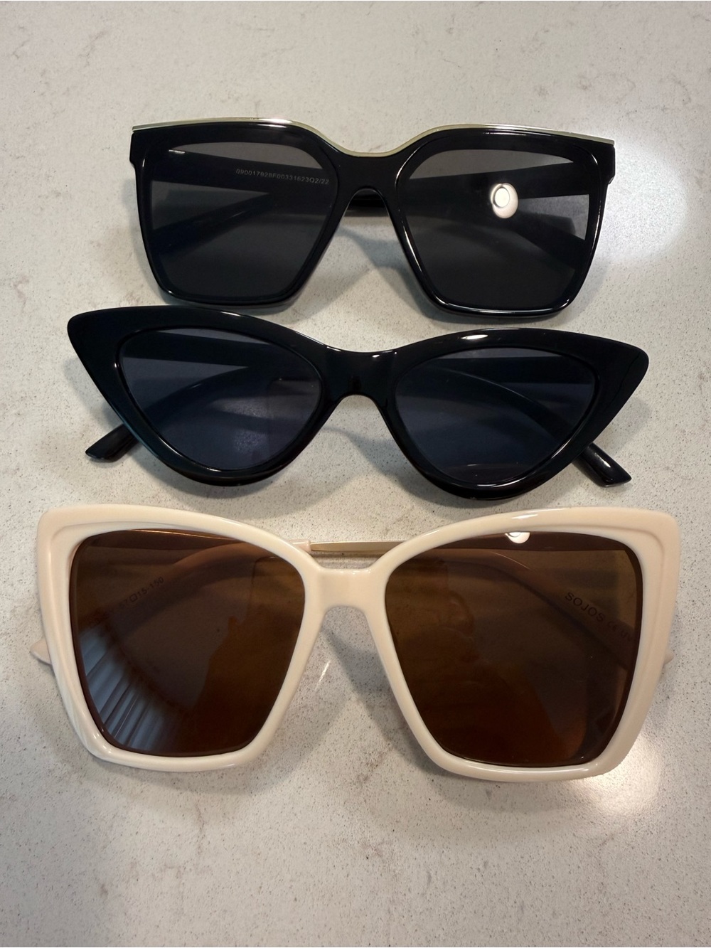 Women's Sunglasses - Black & Cream Frames